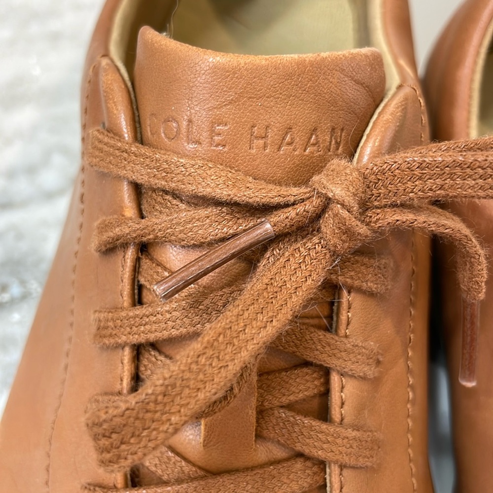 Cole Haan 11 1/2 men’s tan leather sneakers